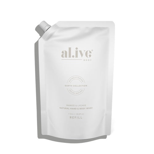 Al.ive Wash Refill - Mango & Lychee 1Ltr