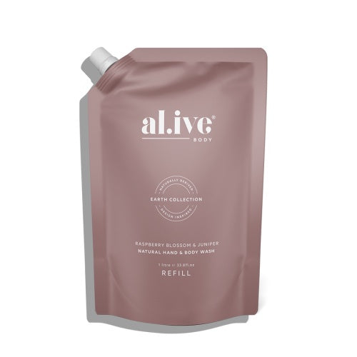 Al.ive Wash Refill - Raspberry Blossom & Juniper 1Ltr