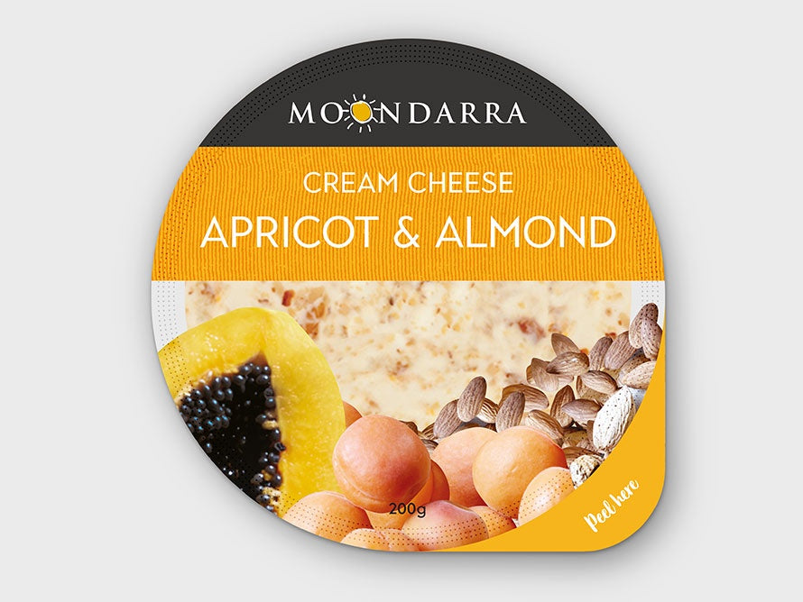 Moondarra Apricot & Almond Cream Cheese 200g