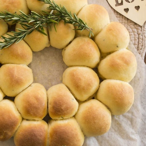 Grays Bakery Bread Roll Wreath Loaf 24 Pk