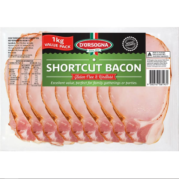 D'orsogna Shortcut Bacon 1kg