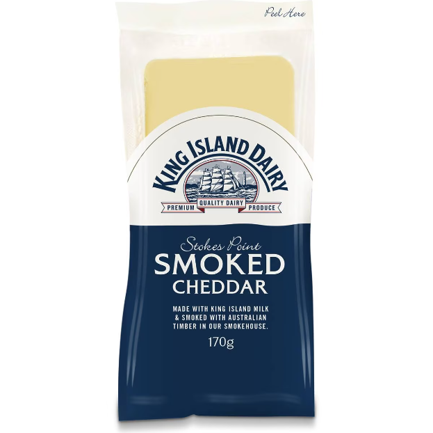 King Island Dairy Stokes Point Smoked Cheddar Cheese 170g