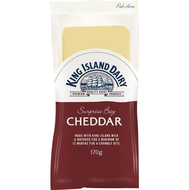 King Island Dairy Surprise Bay Cheddar Cheese 170g