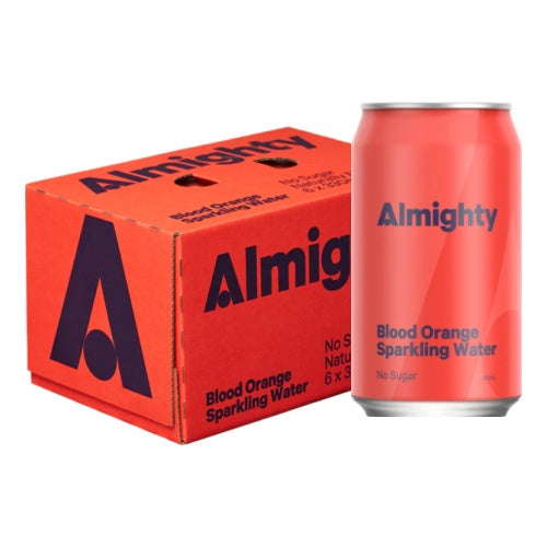 Almighty Blood Orange Sparkling Water 6pk