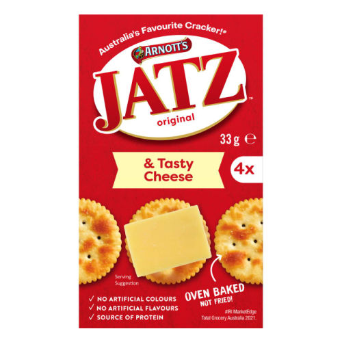 Arnott's Jatz Cracker Biscuits & Tasty Cheese 33g