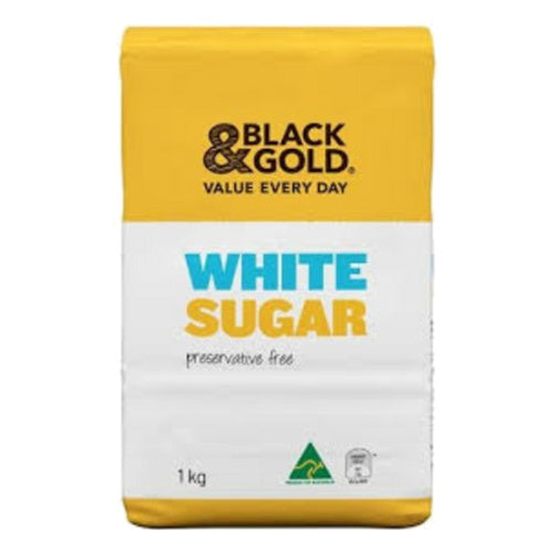 Black & Gold White Sugar 1kg