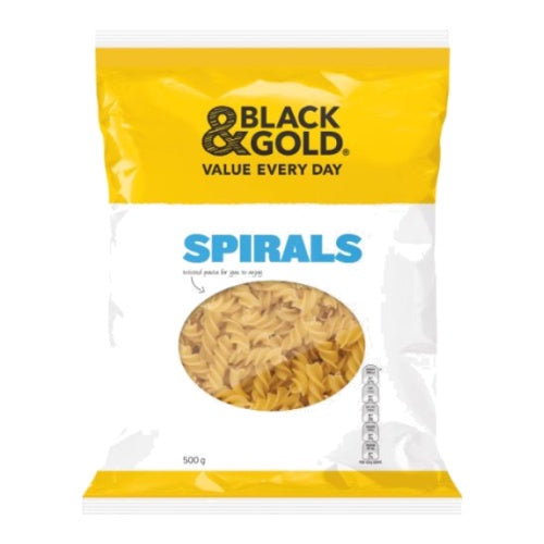 Black & Gold Spirals 500g