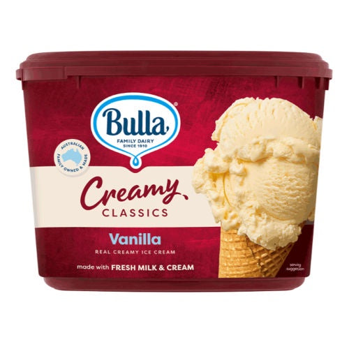 Bulla Creamy Classics Vanilla Ice Cream 2L