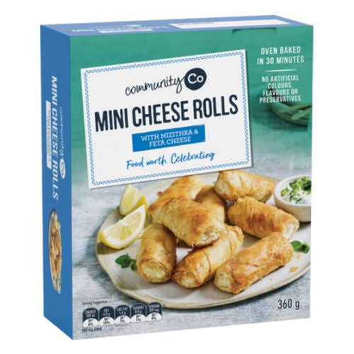 Community Co Mini Cheese Rolls 360g