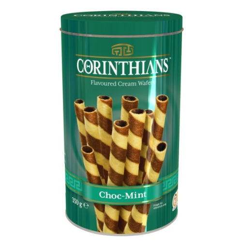 Corinthians Choc-Mint Cream Wafers 350g