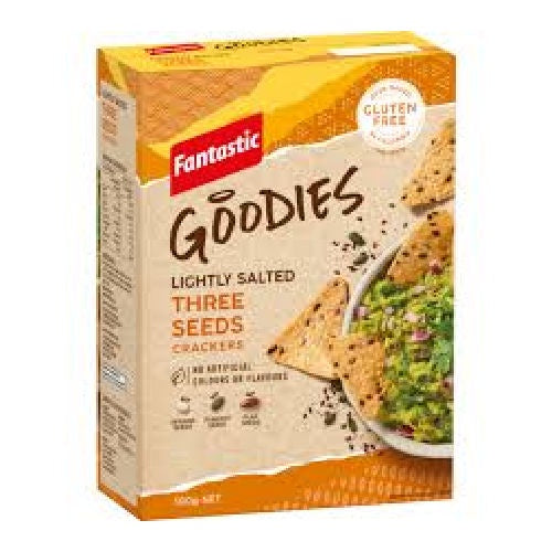 Fantastic Goodies Lightly Salted Three Seeds Crackers 100g