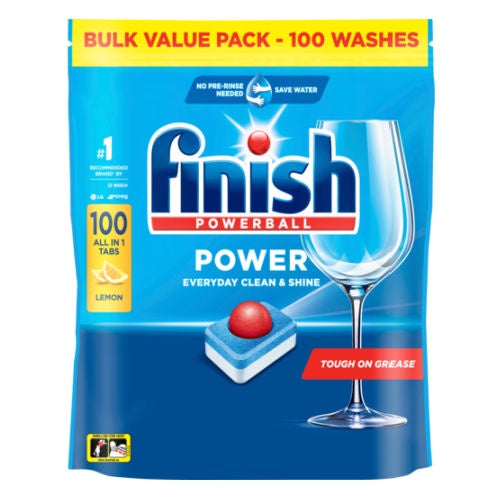 Finish Powerball Power All in 1 Dishwasher Tablets Lemon 100pk