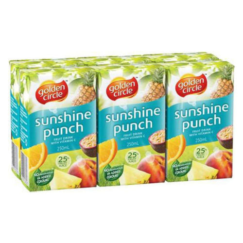 Golden Circle Sunshine Punch Fruit Drink 6 x 250 ml