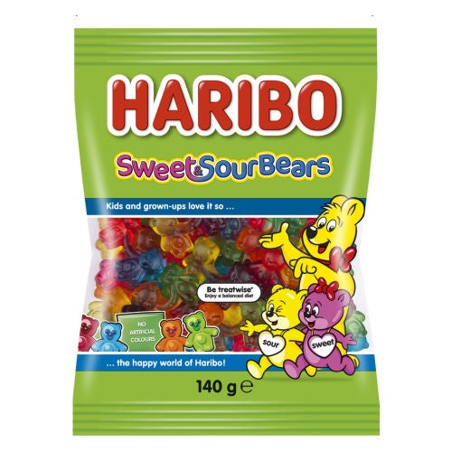 Haribo Sweet and Sour Bears 140g