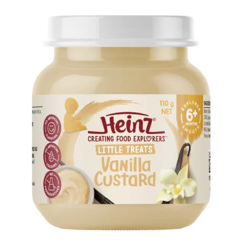 Heinz Vanilla Custard Baby Food Jar 6+mths 110g