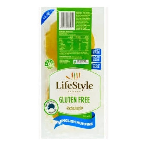 Lifestyle English Muffins Gluten Free 140g 2Pk