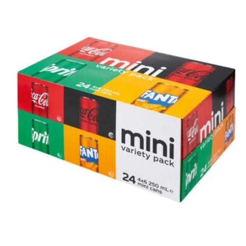 Mini Drink Variety Pack 24 cans x 250ml