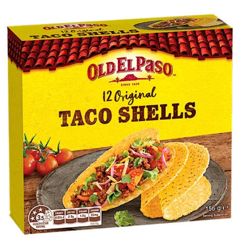 Old El Paso Original Taco Shells 156g 12pk