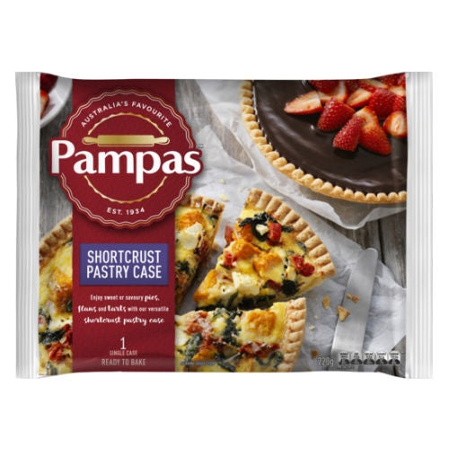 Pampas Shortcrust Pastry Case x 1 single case 220g