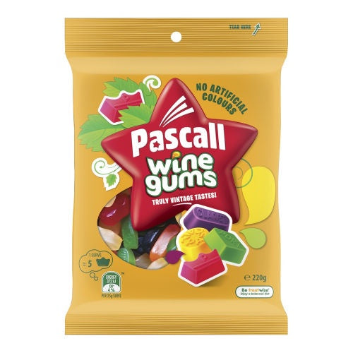 Pascall Wine Gums 220g