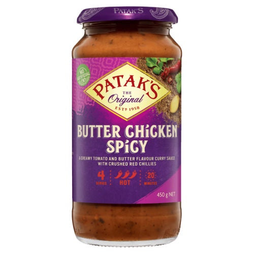 Patak's Spicy Butter Chicken Simmer Sauce 450g