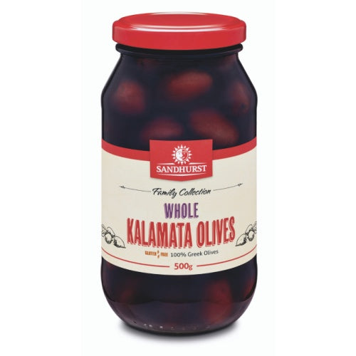 Sandhurst Whole Kalamata Olives 500g