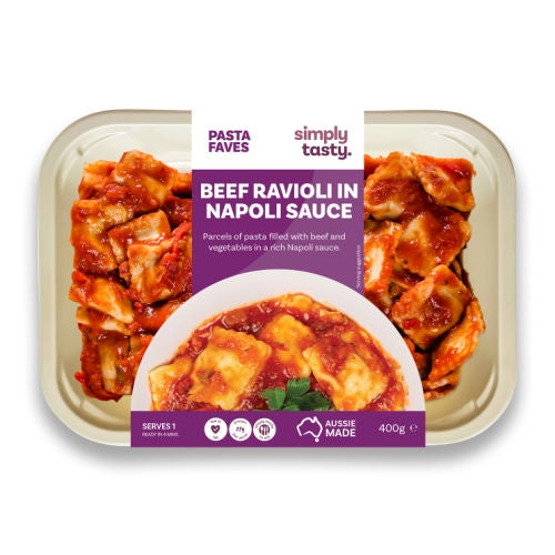 Simply Tasty Beef Ravioli 400g