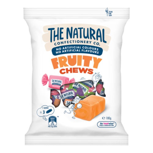 The Natural Confectionery Co. Fruity Chews Lollies 180g