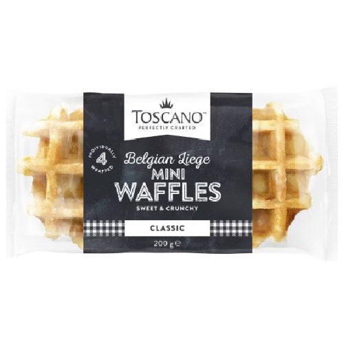 Toscano Mini Belgian Waffles 200g 4pk