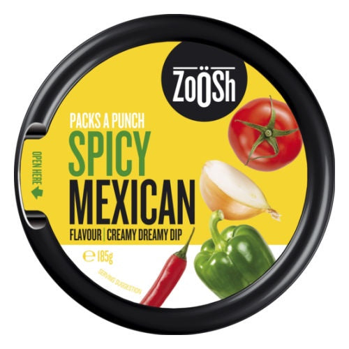 Zoosh Spicy Mexican Flavour Dip 185g