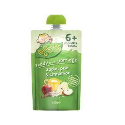 Rafferty's Garden Apple Pear & Cinnamon Porridge Baby Pouch 6+months 120g