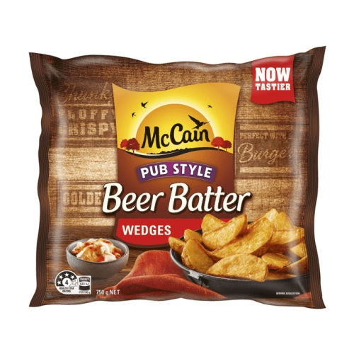 McCain Beer Batter Wedges 750g