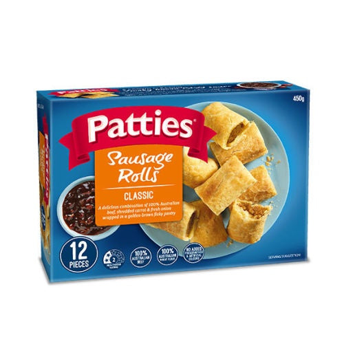 Patties Party Sausage Rolls 12pcs 450g