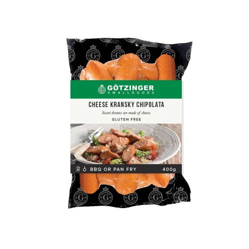 Gotzinger Cheese Kransky Chipolata 400g