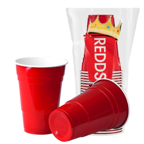 REDD Schooner Cups Red 425ml 25pk