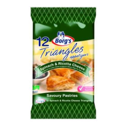 Borgs Triangles Spinach and Ricotta 360g 12pk