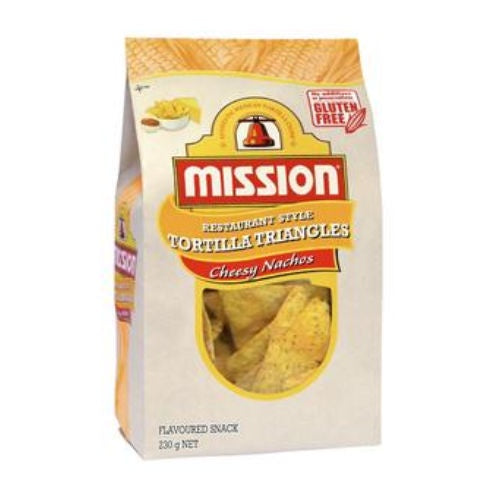 Mission Cheesy Nachos Tortilla Triangles 230g