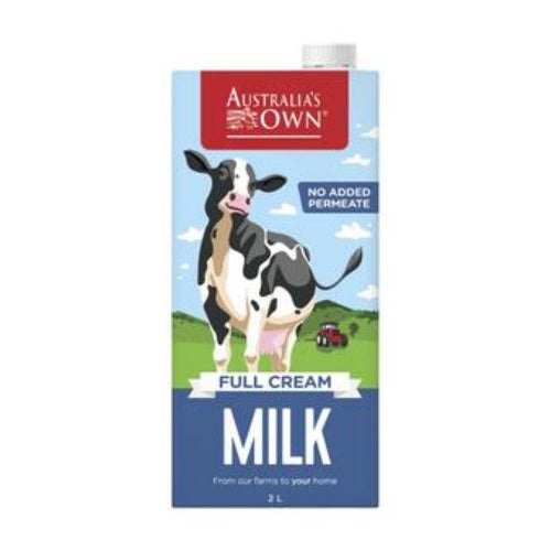 Australias Own Long Life Full Cream Milk 1L