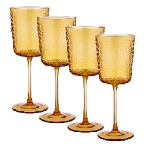 Artemis Amber Wine Glass by Ladelle - individual