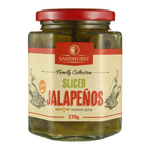 Sandhurst Medium Hot Jalapeno Chillies 270g