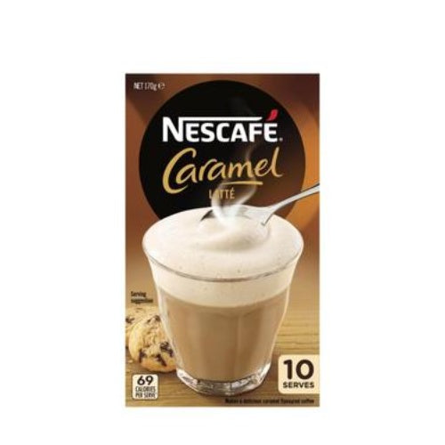 Nescafe Caramel Latte Coffee Sachets  10pk