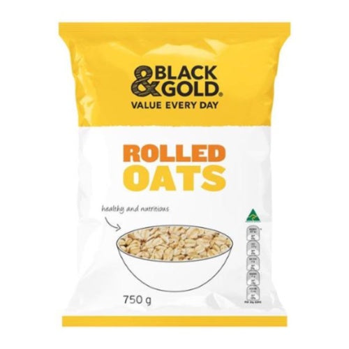 Black & Gold Rolled Oats 750g