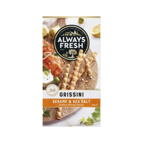 Always Fresh Sesame & Sea Salt Grissini Bread stick 125g