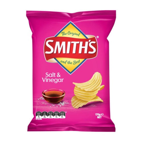 Smiths Crinkle Cut Chips Salt & Vinegar 170g