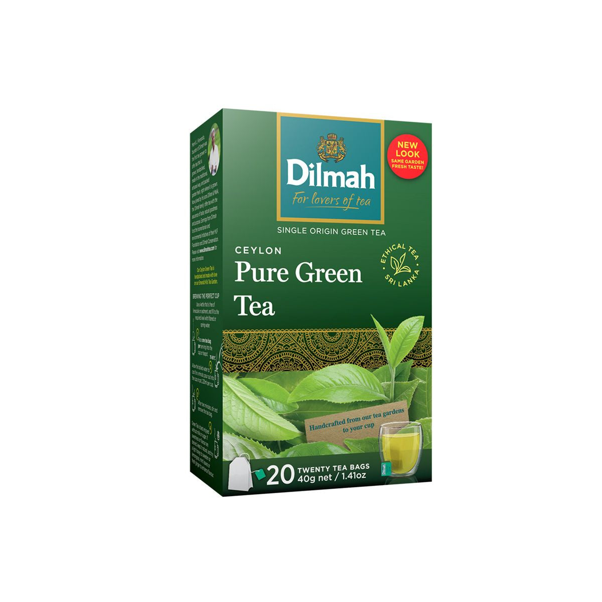 Dilmah Pure Ceylon Green Tea Bags 20pk