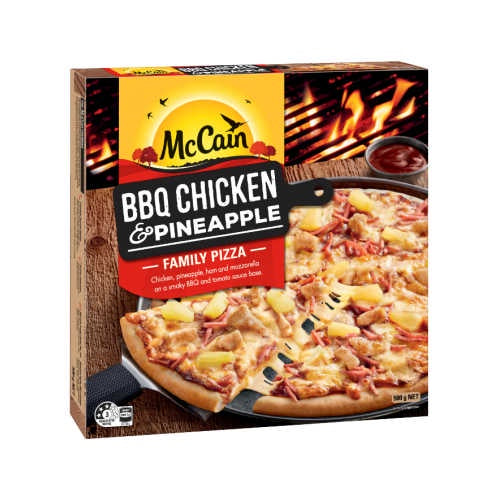 McCain Pizza BBQ Chicken & Pineapple 500g