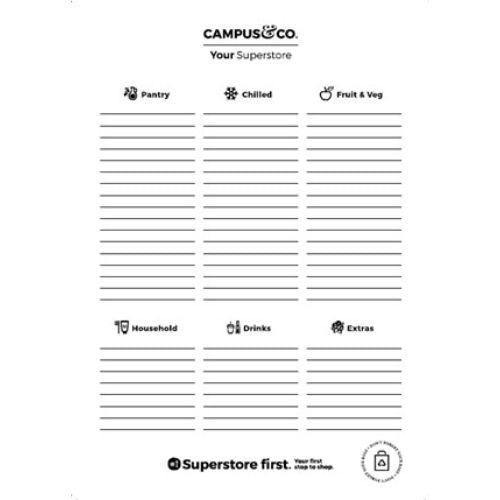 Campus&Co. Shopping List A5 with Magnet