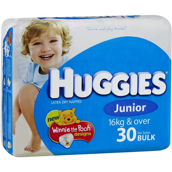 Huggies Ultra Dry Nappies Boys Size 6 30pk