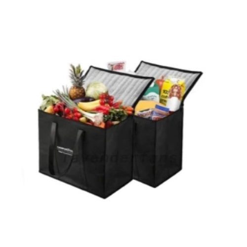 Campus & Co Reusable Cooler Bag Black