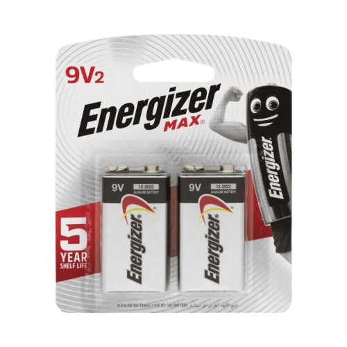 Energizer Max 9V Battery 2 Pack